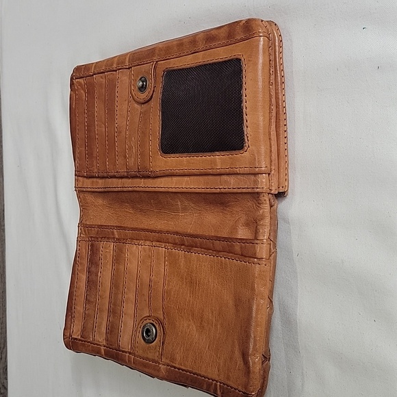 Vilenca Holland for Anthropologie Brown Woven Leather Clutch Wallet - Picture 9 of 10